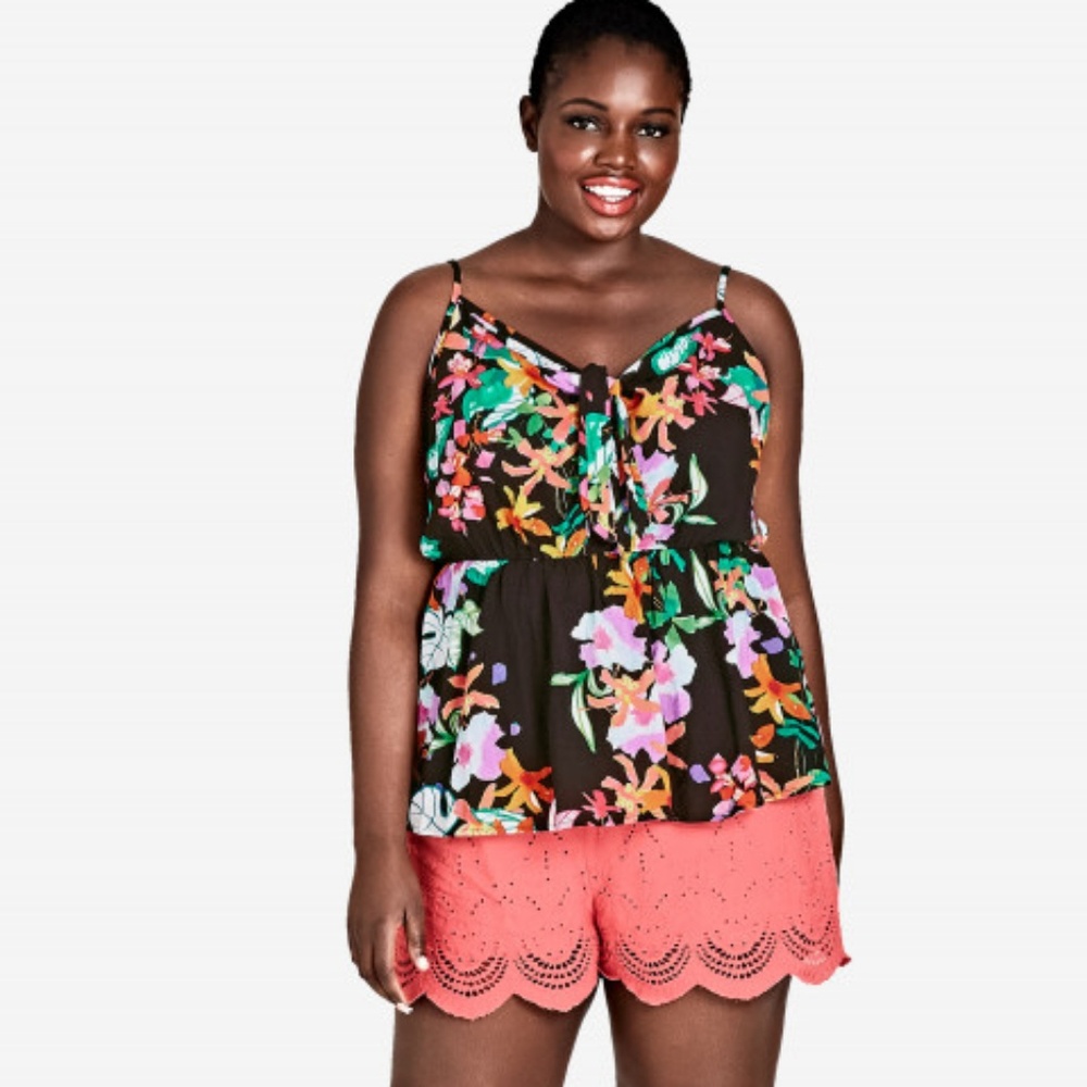 NWT City Chic Floral Top